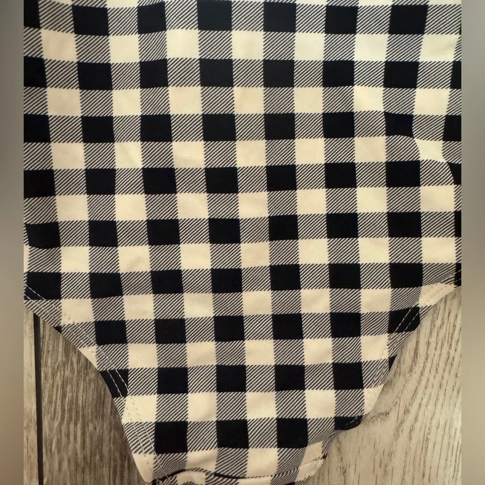 Jessica Simpson Kids Black and White Checkered One Piece